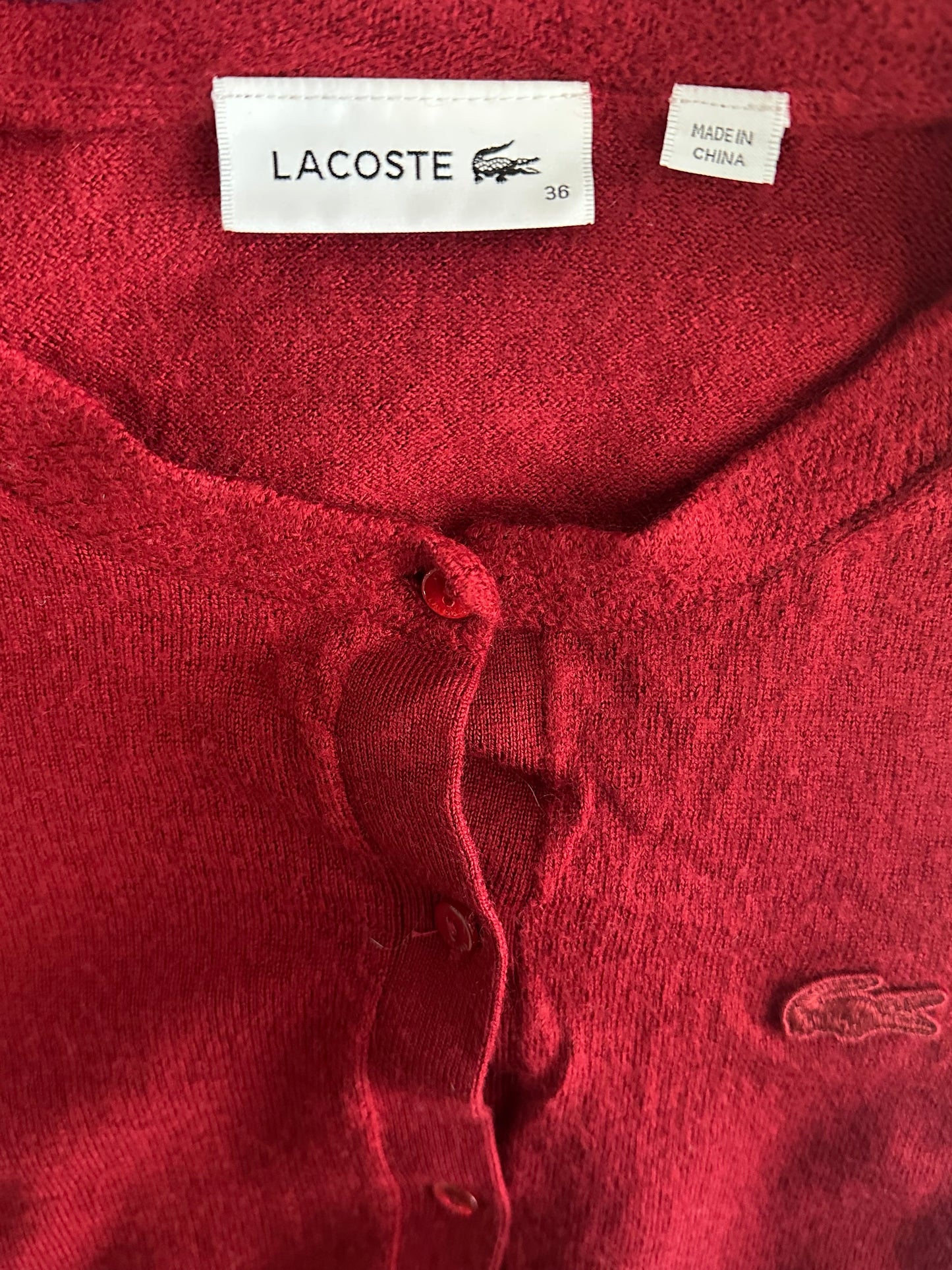 Maglione Lacoste Donna Vintage Taglia S (36)