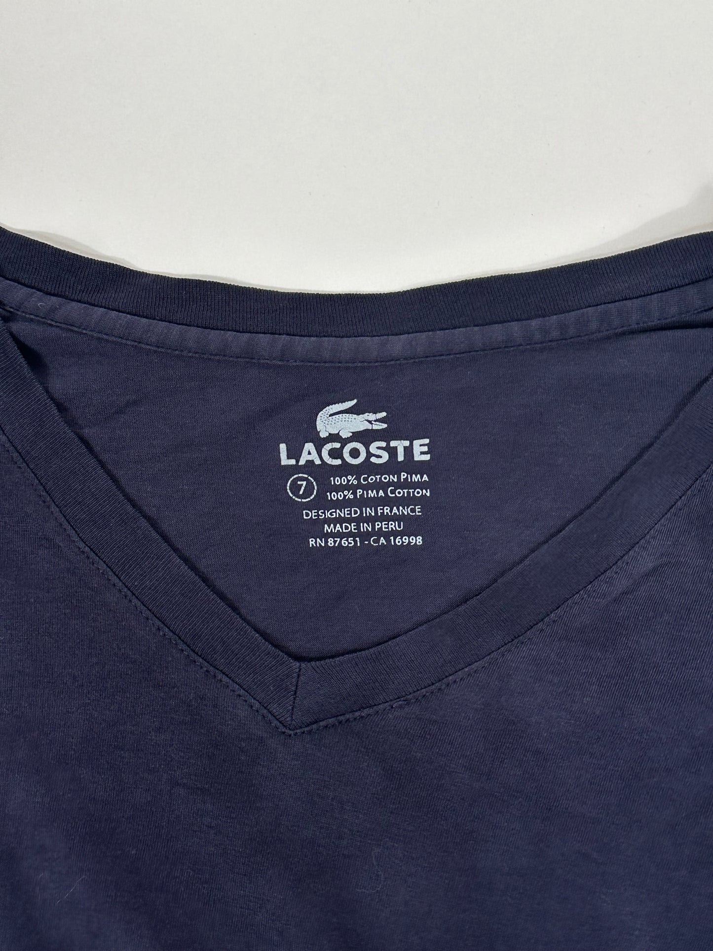 T-shirt Lacoste Uomo Vintage Taglia XXL